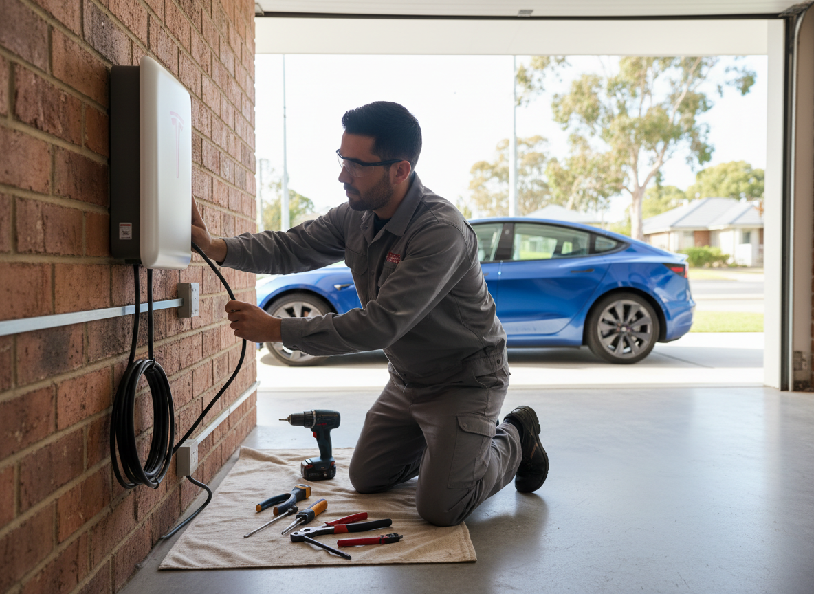Tesla Wall Connector Installation in Melbourne
